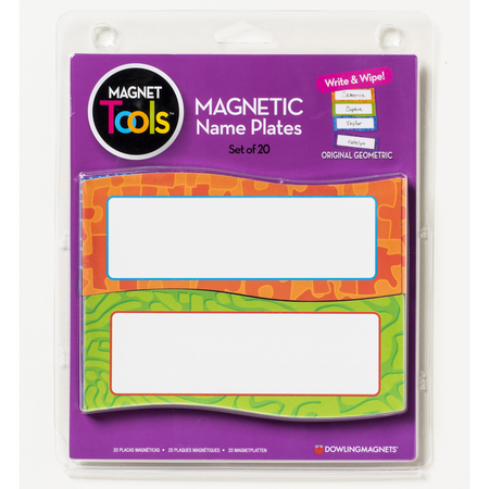 DOWLING MAGNETS Magnetic Name Plates, PK 20 735205